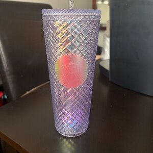 Holographic Jeweled Starbucks Tumbler